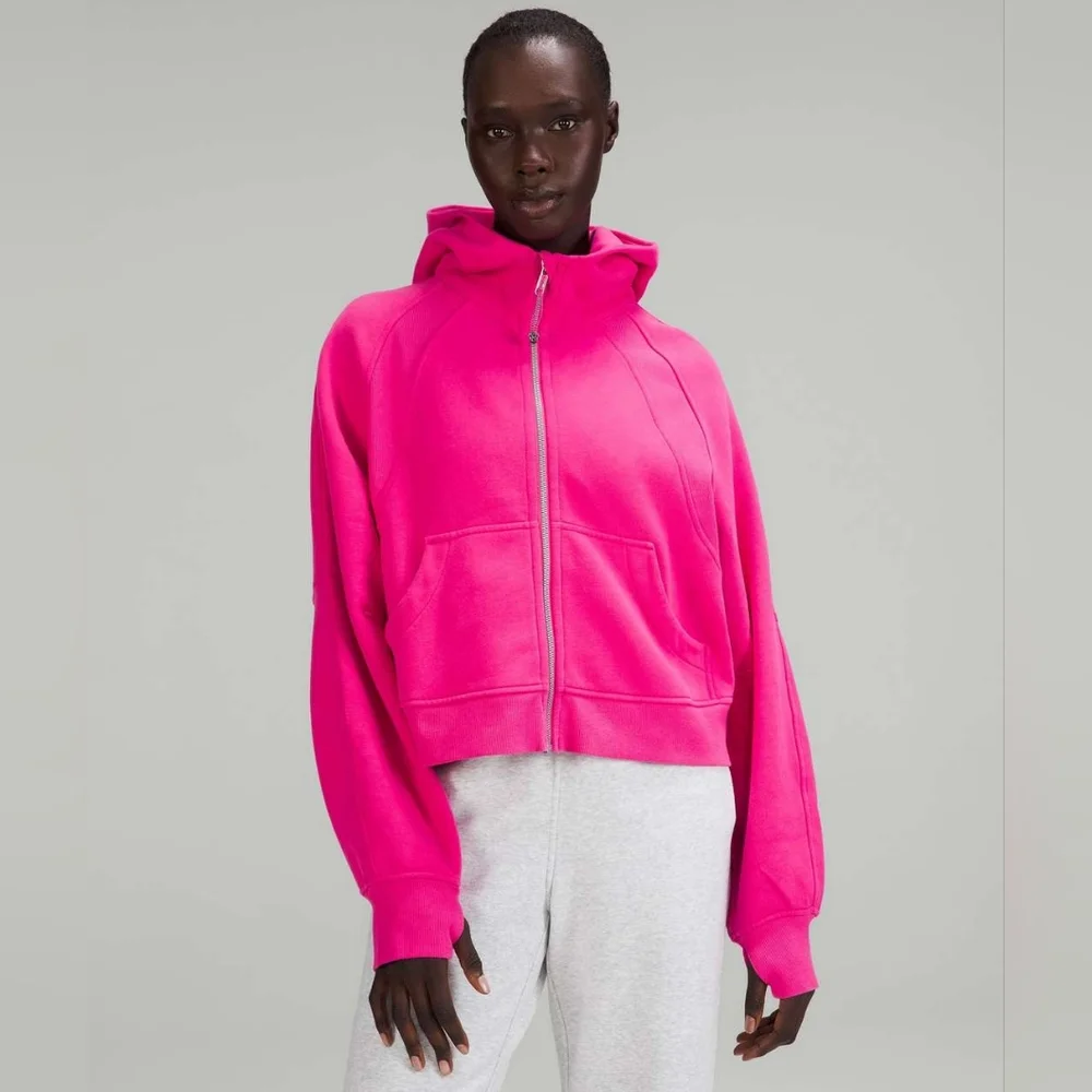 lululemon athletica Hot Pink Full‑Zip Hooded Sweatshirt - Picture 1 of 4